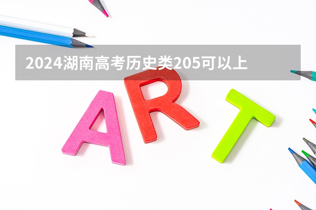 2024湖南高考历史类205可以上什么大学预测