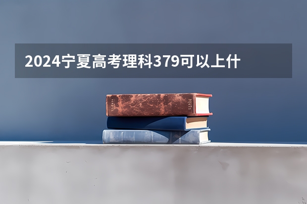 2024宁夏高考理科379可以上什么大学预测