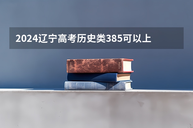 2024辽宁高考历史类385可以上什么大学预测