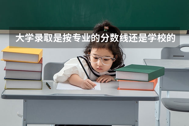 大学录取是按专业的分数线还是学校的录取分数线（高考专业条件限制）