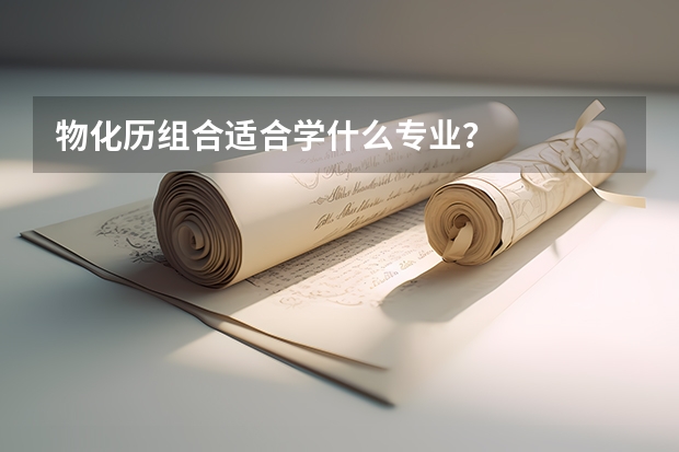 物化历组合适合学什么专业？