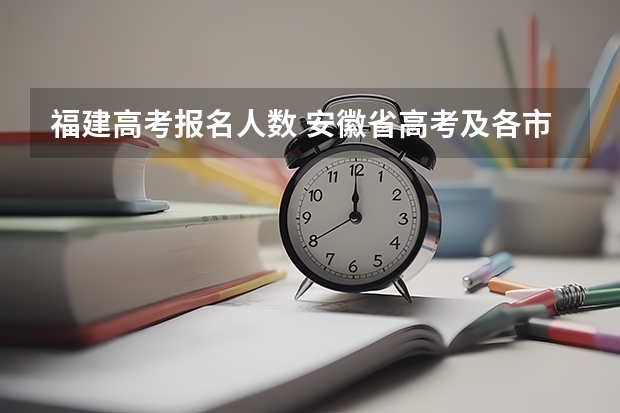 福建高考报名人数 安徽省高考及各市上线率