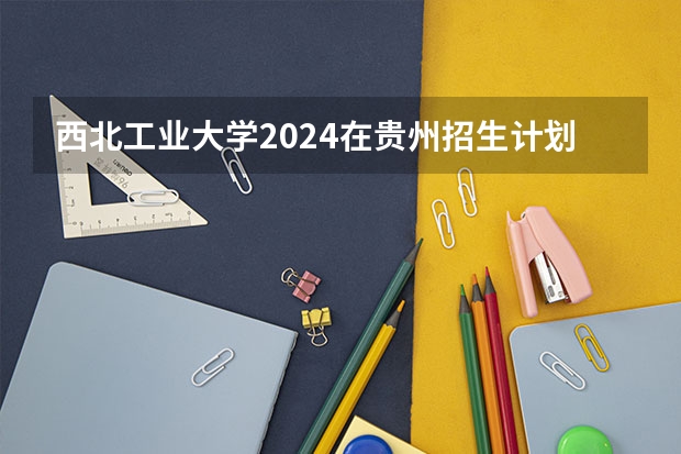 西北工业大学2024在贵州招生计划