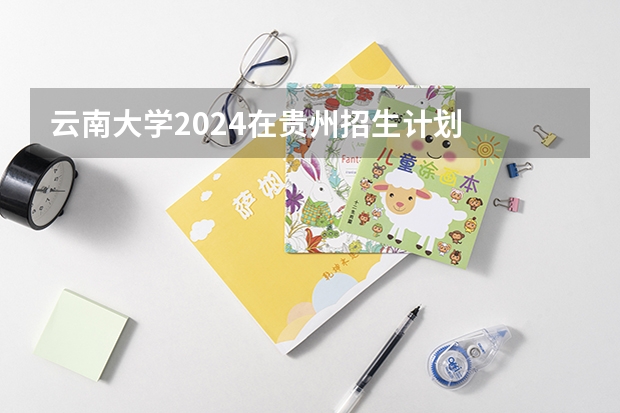 云南大学2024在贵州招生计划