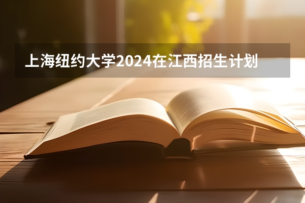 上海纽约大学2024在江西招生计划