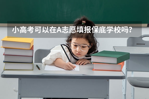 小高考可以在A志愿填报保底学校吗？