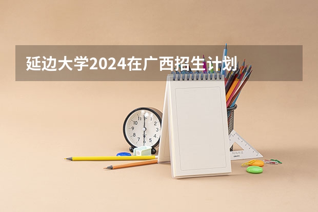 延边大学2024在广西招生计划