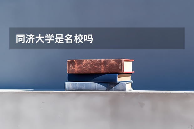 同济大学是名校吗