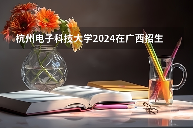 杭州电子科技大学2024在广西招生计划