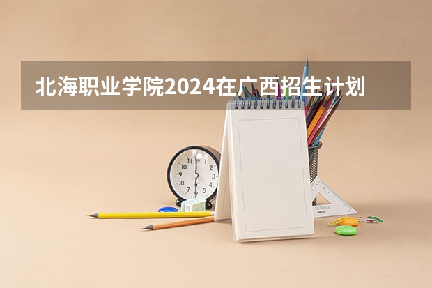 北海职业学院2024在广西招生计划