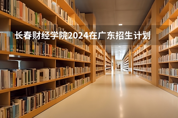 长春财经学院2024在广东招生计划