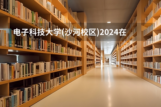 电子科技大学(沙河校区)2024在广东招生计划