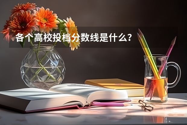 各个高校投档分数线是什么？