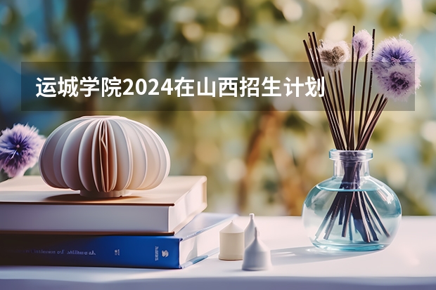 运城学院2024在山西招生计划