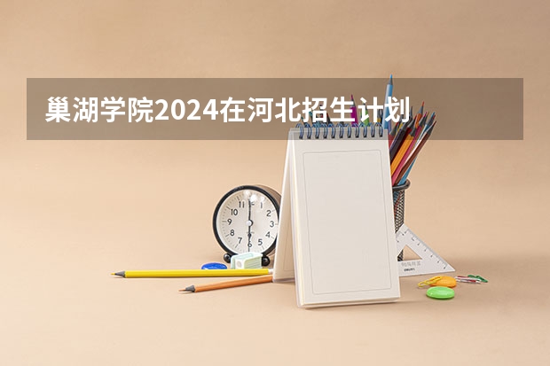 巢湖学院2024在河北招生计划