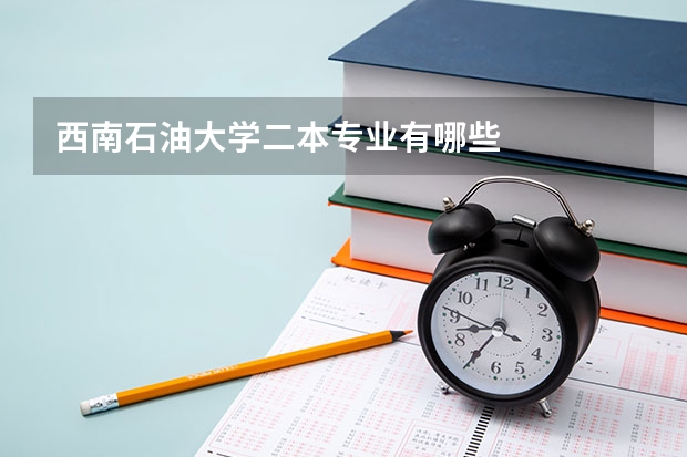 西南石油大学二本专业有哪些