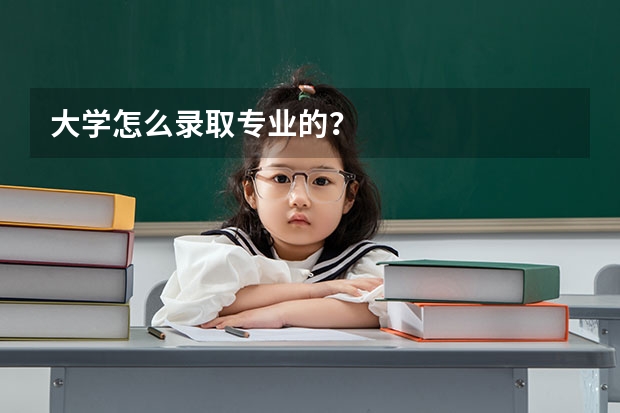 大学怎么录取专业的？