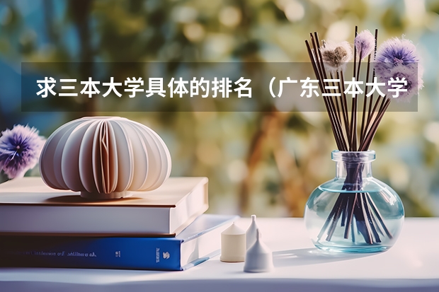 求三本大学具体的排名（广东三本大学排名及分数线）