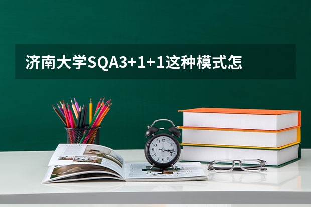 济南大学SQA3+1+1这种模式怎么样？