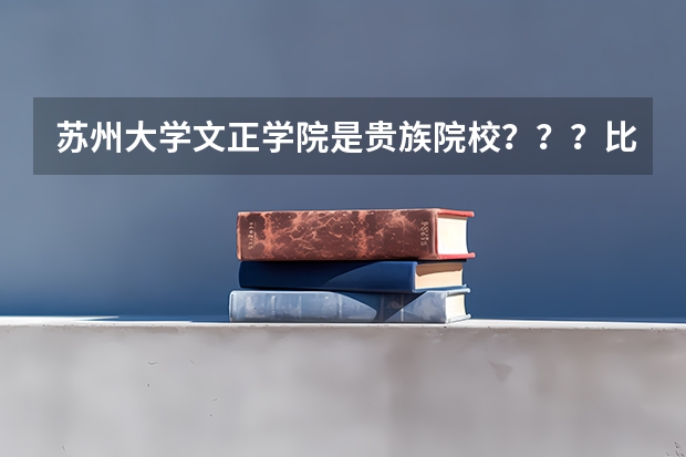 苏州大学文正学院是贵族院校？？？比一般三本学费高多少？