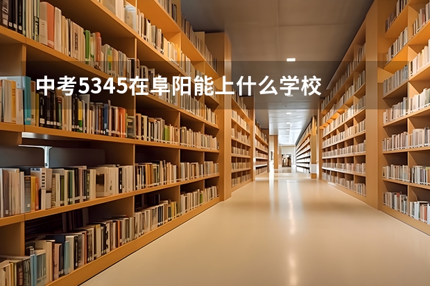 中考534.5在阜阳能上什么学校