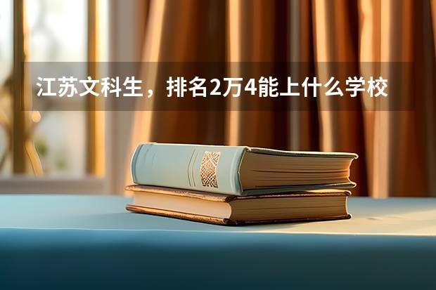 江苏文科生，排名2万4能上什么学校