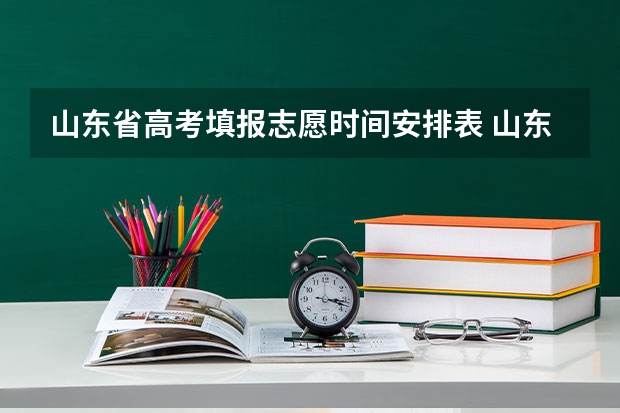 山东省高考填报志愿时间安排表 山东高考填报志愿时间