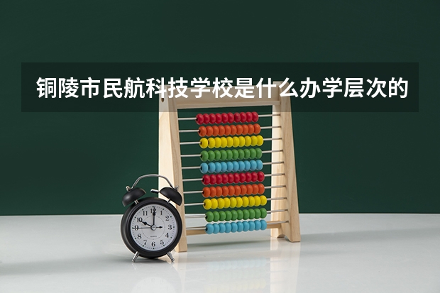 铜陵市民航科技学校是什么办学层次的学校