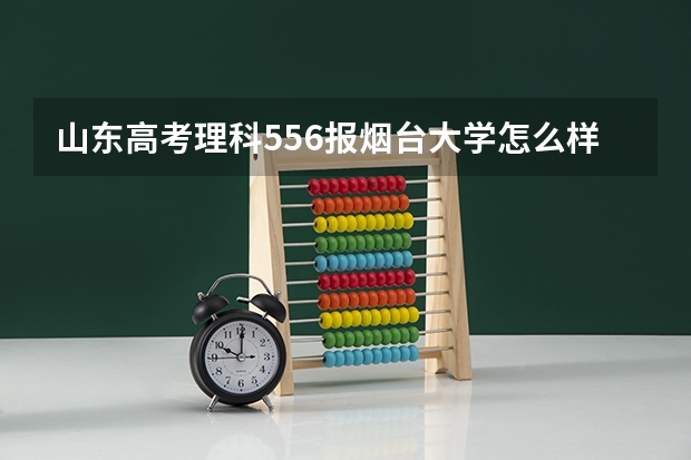 山东高考理科556报烟台大学怎么样