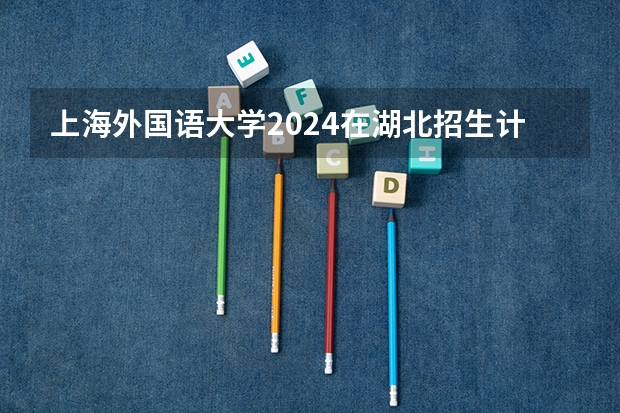 上海外国语大学2024在湖北招生计划