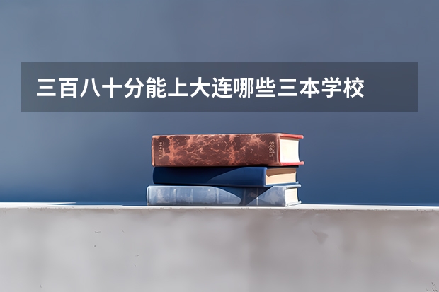 三百八十分能上大连哪些三本学校