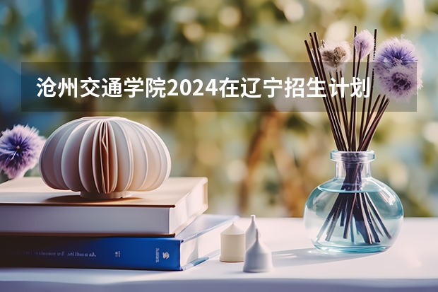 沧州交通学院2024在辽宁招生计划