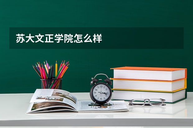 苏大文正学院怎么样