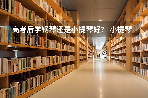 高考后学钢琴还是小提琴好？ 小提琴高考的问题！很急很急！！！！！