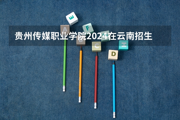 贵州传媒职业学院2024在云南招生计划