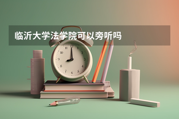 临沂大学法学院可以旁听吗