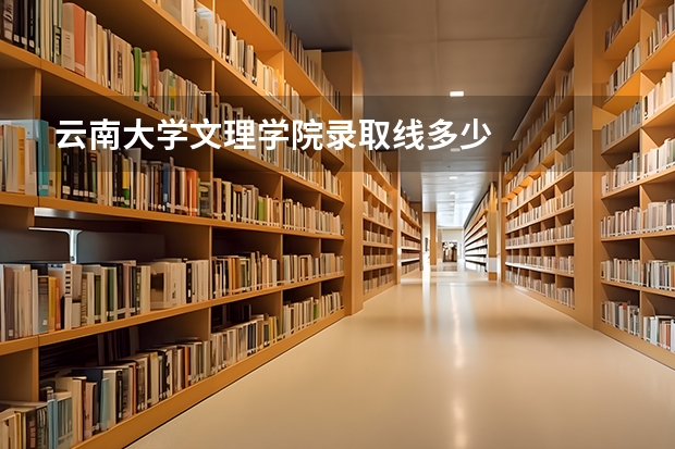 云南大学文理学院录取线多少