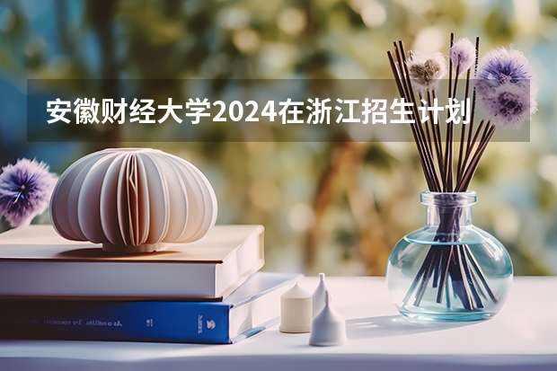 安徽财经大学2024在浙江招生计划