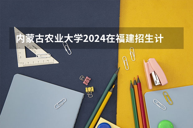 内蒙古农业大学2024在福建招生计划