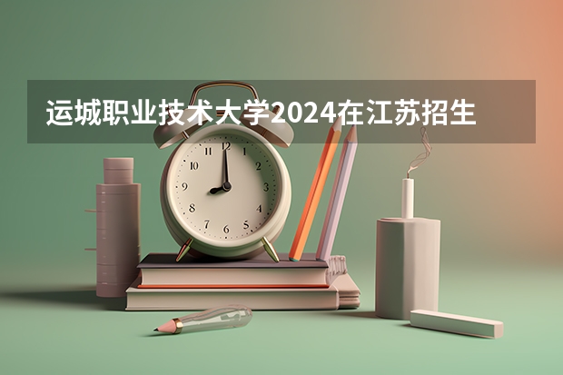 运城职业技术大学2024在江苏招生计划