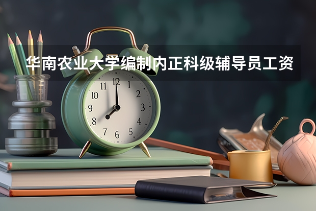 华南农业大学编制内正科级辅导员工资（华南农业大学最新排名）