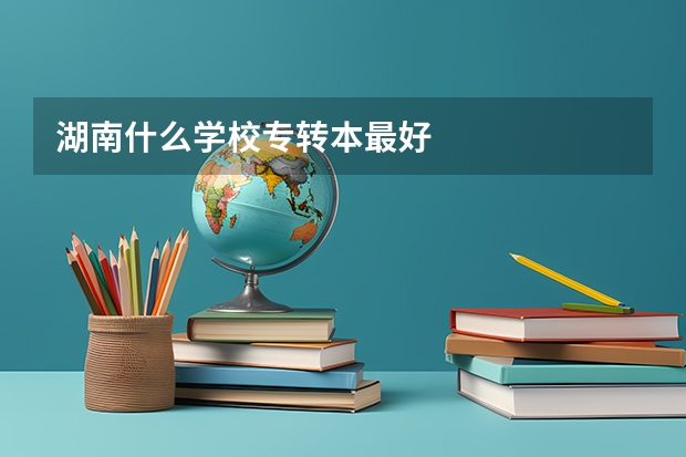 湖南什么学校专转本最好