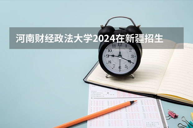 河南财经政法大学2024在新疆招生计划