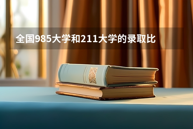 全国985大学和211大学的录取比例是多少？