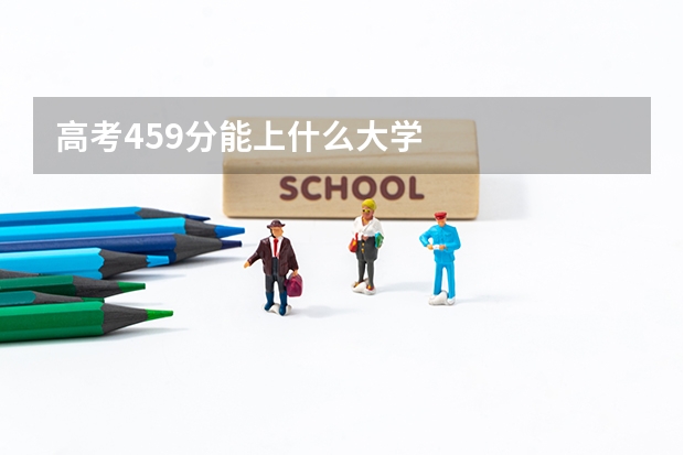 高考459分能上什么大学