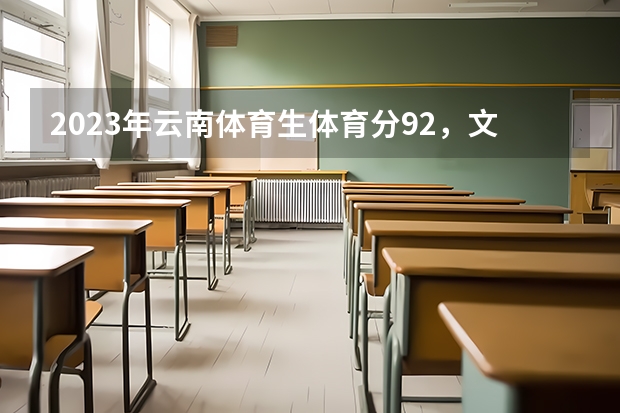 2023年云南体育生体育分92，文化318能读哪些学校？