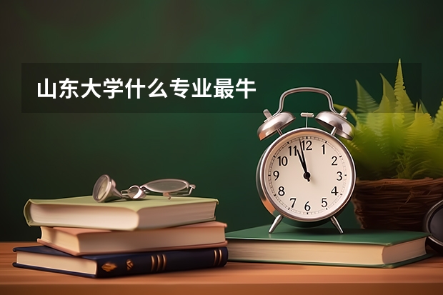 山东大学什么专业最牛