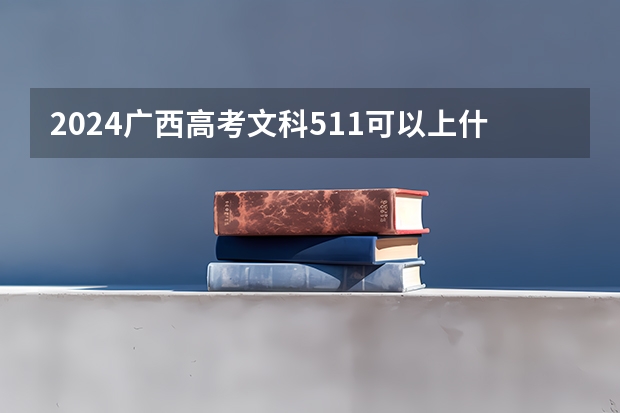 2024广西高考文科511可以上什么大学预测